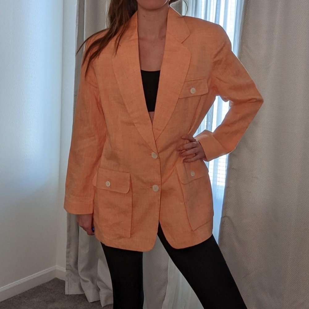 Vintage Ann Klein linen blazer